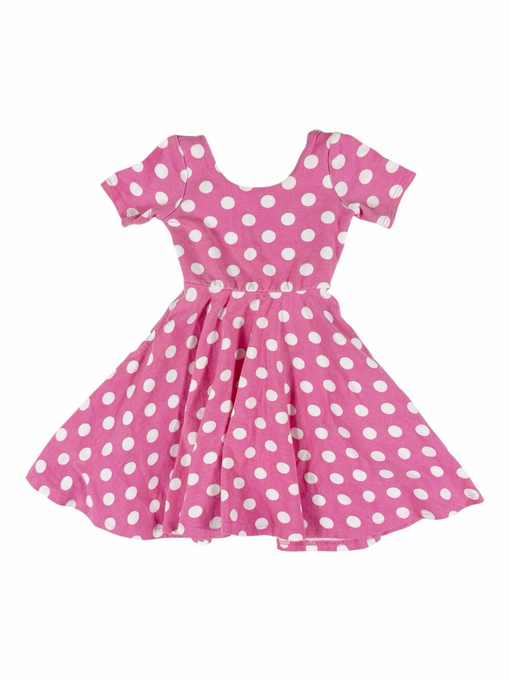Remie Girl Pink White Polka Dot Twirl Dress size 2